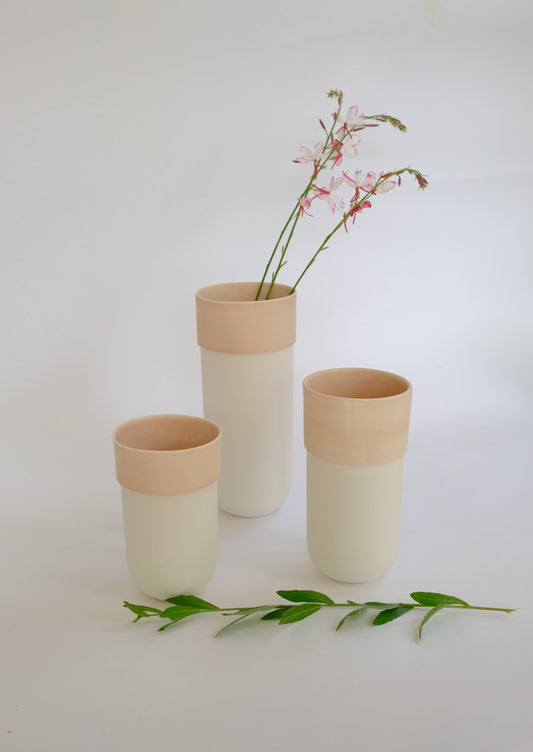 VASE KINDER - VIEUX ROSE